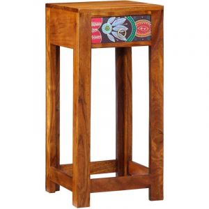 VidaXL Gu&eacute;ridon t&eacute;l&eacute;phone Marron 35 x 35 x 75 cm Bois d'acacia massif