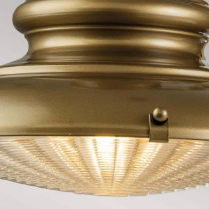 Feiss Applique d'extérieur Redding Station M, couleur laiton, Ø 30,5 cm