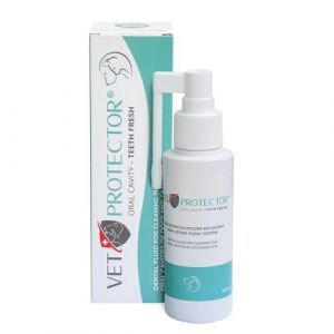 JM SANTE VET PROTECTOR Liquide fra&icirc;cheur pour cavit&eacute;s buccales et dents pour chiens et chats 100 ml