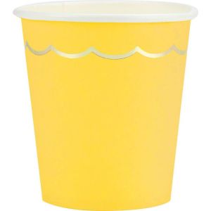 Ruedelafete Sachet de 8 Gobelets Jaune