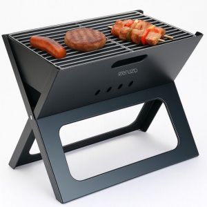 Ceruzo Budget Barbecue pliable - Portable- Pliable - Charbon de bois- Camping -Strand -Park