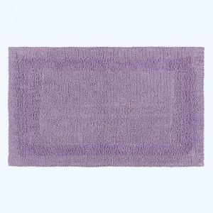 Grand tapis de bain en coton, 70 x 120 cm – Lilas - Homescapes