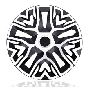 Enjoliveurs universels 16 NRM The Best Bicolor blanc et noir 4 pièces