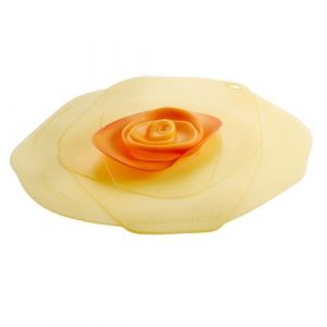 Couvercle Rose jaune 15 cm Charles Viancin Jaune Silicone