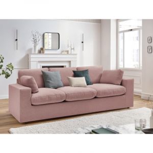 Bobochic Canapé droit fixe Canapé droit fixe compact belair Rose - Rose