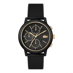Lacoste Montre Homme .12.12 Move - 2011469 Bracelet Silicone Noir
