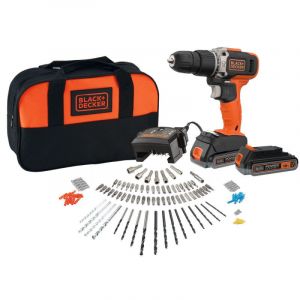 Black & Decker Perceuse à percussion BCD0032S120-QW 2 x 1,5Ah 18V+120ACS