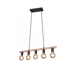 Reality Leuchten Suspension Reality Einar LED Noir, 5 lumières - Moderne - Intérieur - Einar - Délai de livraison moyen: 6 à 10 jours ouvrés. Port gratuit France métropolitaine et Belgique dès 100 €.