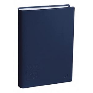 Quo Vadis Agenda journalier Eurotextagenda Touch - 12x17 cm - Août/Juillet - Bleu - Lot de 2
