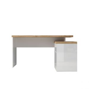 Bureau 2 portes 1 tiroir poigné en métal EASY