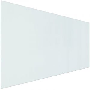 VidaXL Plaque de verre pour cheminée rectangulaire 100x50 cm