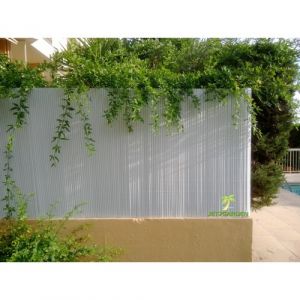 Image de Jet7Garden Canisse pvc-panneaux 2,50 m-blanc-1,50m