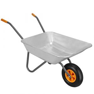 Brouette charge 120 kg - SPRINGOS - Modèle Basic - Roue gonflable - Acier galvanisé