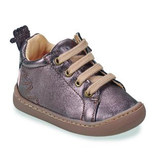 Easy Peasy Baskets montantes enfant MY DODU LACET Marron - Taille 19,20,23