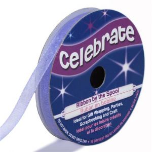 Image de Celebrate 8m de Ruban Organza - parme - Largeur 0.6cm