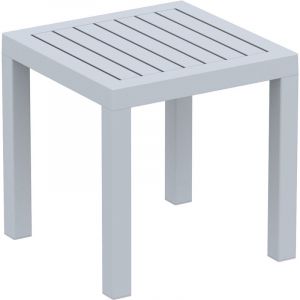 CLP Table D’Ap Design Ocean I Table De Jardin Résistante Aux Intempéries Et Aux Rayons UV I Table De Terr e Ou Véranda Gris