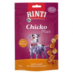 Rinti 3x225g Chicko Plus Dés de fromage - Friandises pour chien