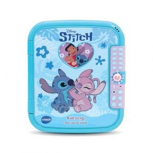 Vtech Disney, KidiSecrets Mon Journal Intime Stitch - Journal Intime Électronique avec Code, Carnet Secret, Feutre et 5 Jeux - Jouet Lilo et Stitch - Cadeau Enfant Dès 5 Ans - Contenu en Français