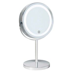 Wadiga Miroir grossissant x5 lumineux rond sur pied