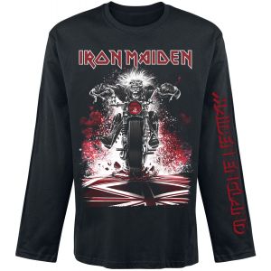 Iron Maiden T-shirt manches longues de - Eddie Bike - S &agrave; XXL - pour Homme - noir