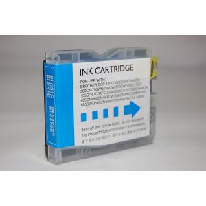 Cartouche d'encre compatible LC 970/1000 Cyan pour imprimantes jet d'encre BROTHER