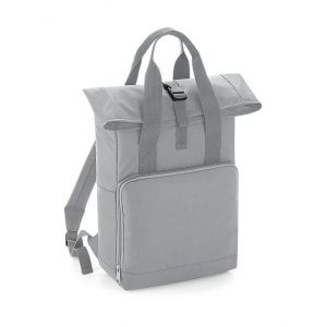 Sac À Dos Urbain Rolltop Et Poignées 14 Litres Bg118 Gris Clair Neuf