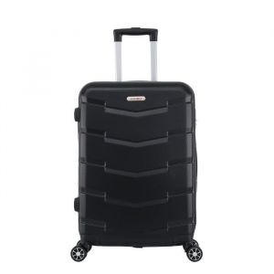 Valise Cabine 4 Roues 55cm ABS Rigide - Wall - SUPERFLY (Noir)