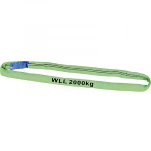 Petex 47202213 Câble de traction WLL 2000 kg, longueur 2 m, la livraison 4 m Vert
