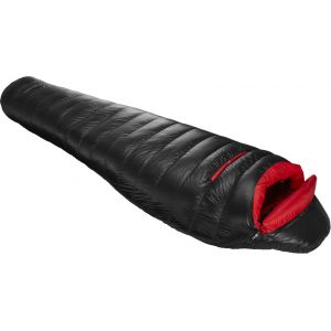 Nordisk Y by V.I.B 800 Sleeping Bag M, noir/rouge Left Zipper Sacs de couchage momie