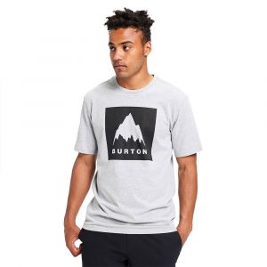 Burton Snowboard T-shirt Manche Courte Classic Mountain High L Grey Heather