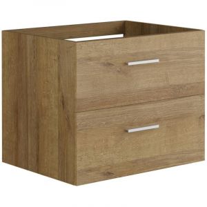 Meuble sous vasque suspendu - Coloris naturel clair - 60 cm - KAYLA