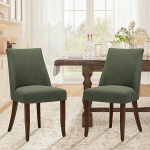 Colamy - Chaise-Lot de 2 chaises de salle à manger– Chaises latérales en tissu avec boutons capitonnés, chaises de salon pour la maison ou la