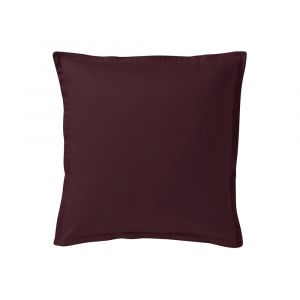 Alexandre Turpault Taie d'oreiller en satin de coton violet 65x65