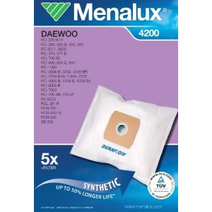 Menalux 4200 - 5 sacs pour aspirateur Duraflow 4200