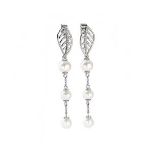 Morellato Boucles d'oreilles en Acier FOGLIA Gris