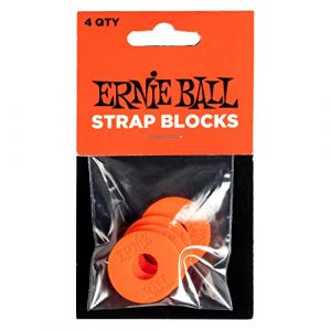 Ernie Ball STRAP BLOCKS 4 PIECES ROUGE