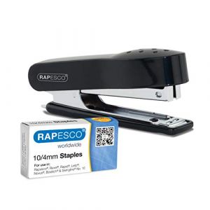 Rapesco 1573 Mini Agrafeuse No. 10, Capacité 12 Feuilles,Noir