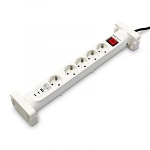 Salicru Limitateur de tension SPS SAFE 5S+ 5 prises 3 USB 600 J Blanc 1,4 m