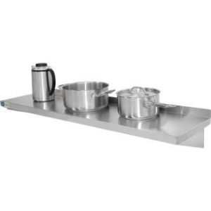 Image de Vogue Y750 étagère de cuisine avec supports de fixation en acier inoxydable, 900 mm x 300 mm