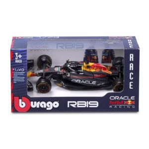 Bburago 1/43 Racing - 2023 REDBULL Honda RB19#Verstappen - La Quintessence de la Vitesse et de la Performance - Une réplique fidèle de la Machine de Course légendaire, Noir