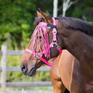Horze Frontal chasse-mouches - Framboise - Taille (P) Pony