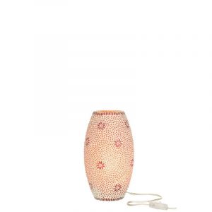 J-Line Lampe verre rouge h.30cm