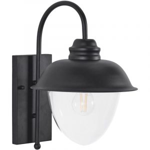 Beliani Lampe murale pour l'ext&eacute;rieur BANKA Noir