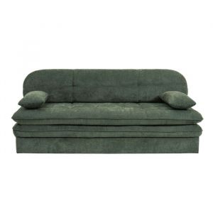 Banquette convertible CILA 3 places tissu vert