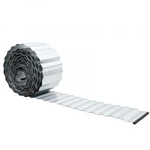 VidaXL Bordures De Jardin 20 Cmx10 M En Acier Galvanis&eacute; Flexible