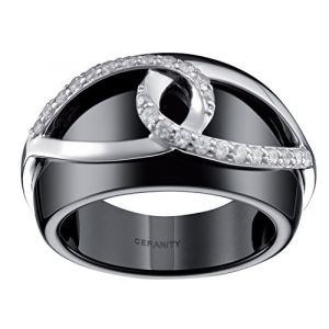 Image de Ceranity 12/0069 N - Bague en argent et céramique pour femme
