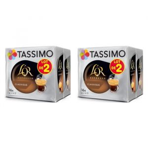 Tassimo [ Lot de 2 ] Café L'Or expresso classique x32 - 208g
