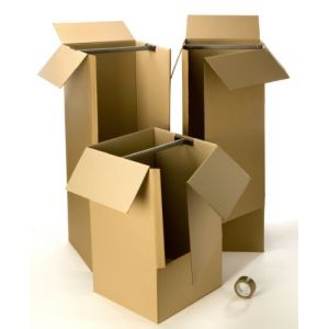 Kit carton déménagement vêtements et 1 adhésif gratuit