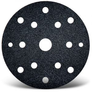 Menzer Black Disques abrasifs auto-agrippants, 150 mm, 15 trous, p. Ponceuses excentriques (Lot de 50) G120