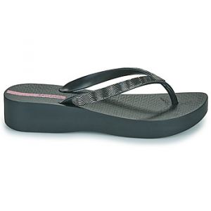 Ipanema Tongs mesh x plat fem femme noir/noir/lilas